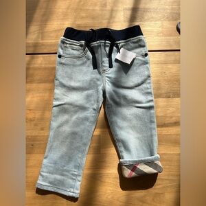 NWT Burberry Kids Light Blue Jeans, 18 months